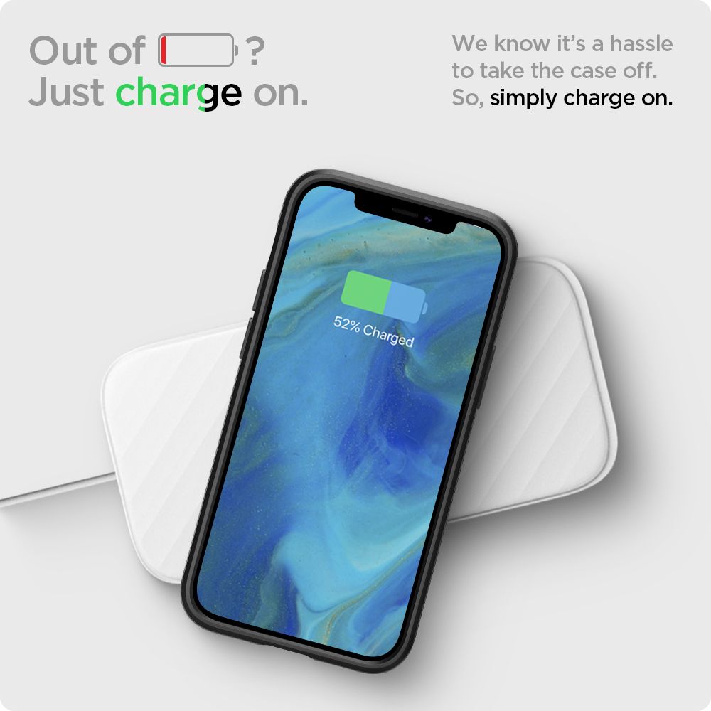 Hülle für Apple iPhone 12 / 12 Pro, Spigen, Liquid Air, Schwarz