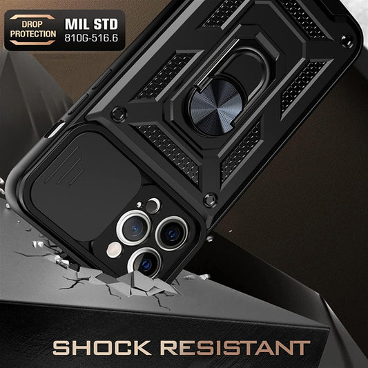 Coque pour Apple iPhone 12 mini, Techsuit, CamShield, Noire