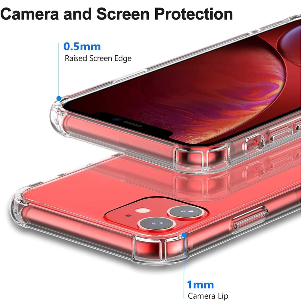 Coque pour Apple iPhone 12 mini, Techsuit, Anti-choc Claire, Transparente