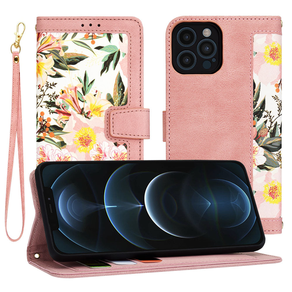 Custodia per Apple iPhone 12 Pro Max, Techsuit, FlipCraft, Rosa
