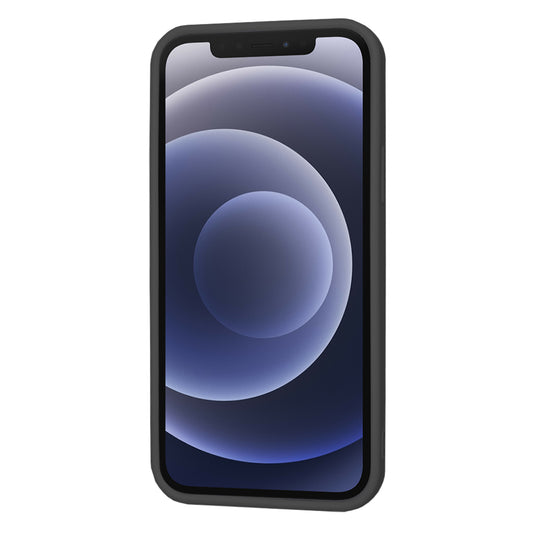 Custodia per Apple iPhone 12, Techsuit, SoftFlex, Nera