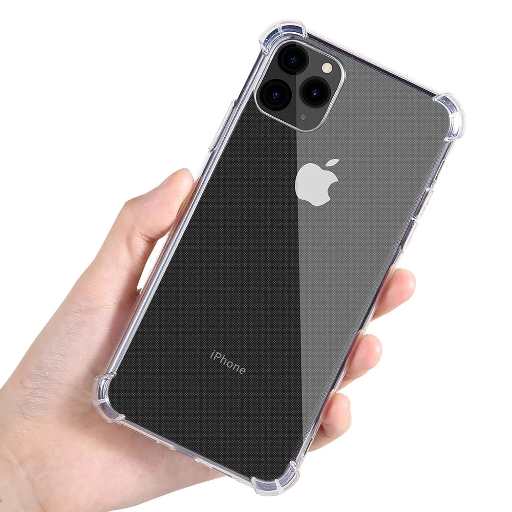 Custodia per Apple iPhone 13 Pro Max, Techsuit, Shockproof Clear, Trasparente