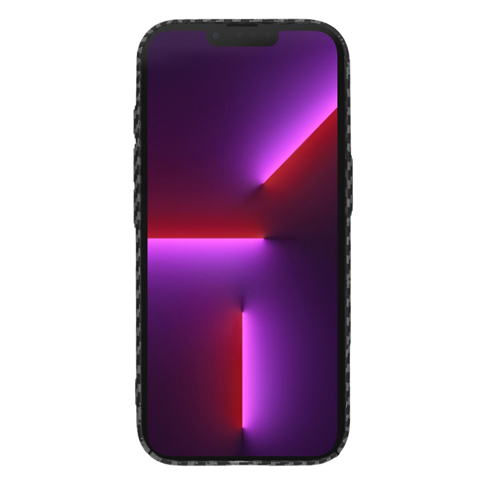 Hülle für Apple iPhone 13 Pro, Techsuit, Carbonite FiberShell, Schwarz