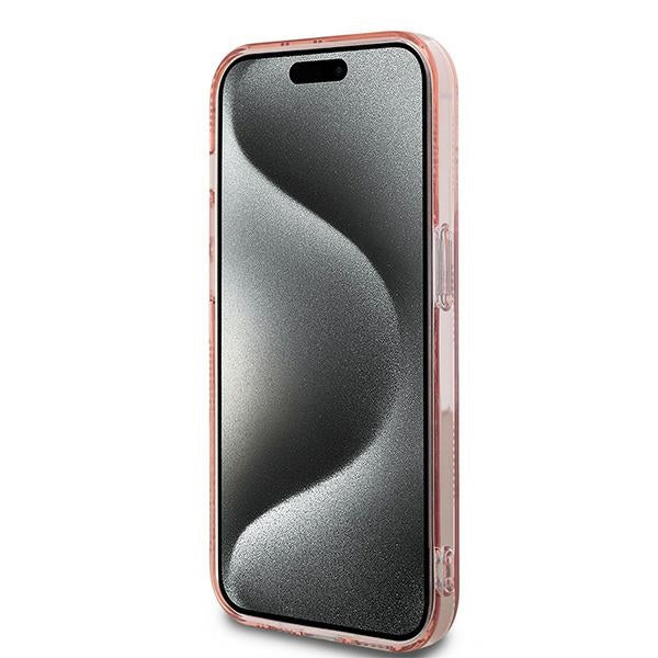 Case for Apple iPhone 14 Pro, Karl Lagerfeld, IML Luxury Monogram Choupette's Head, Pink