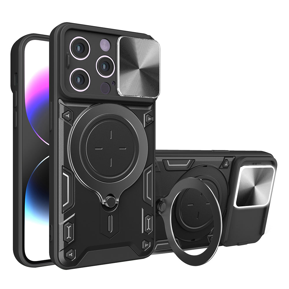 Coque pour Apple iPhone 14 Pro, Techsuit, CamGuard Pro, Noire