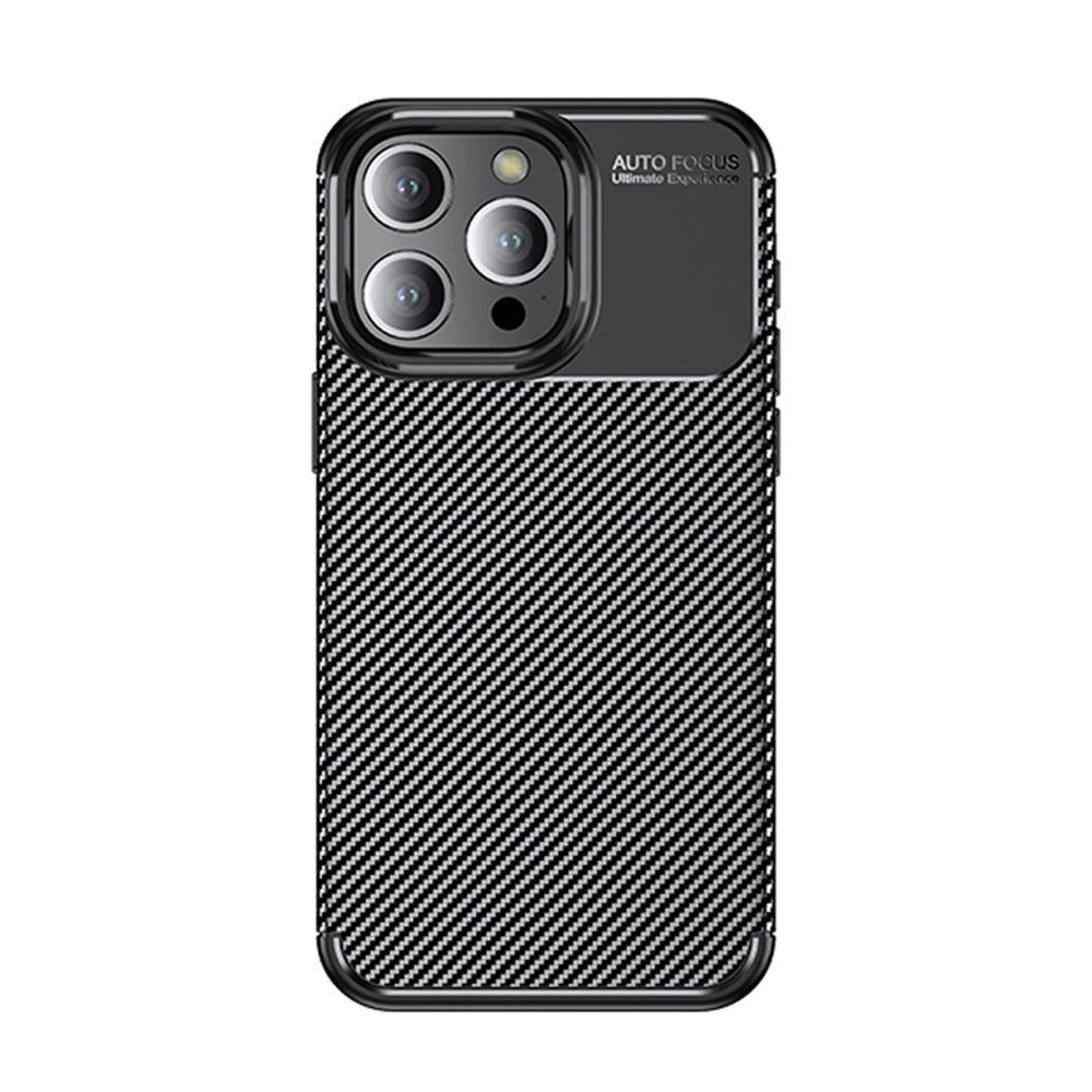 Custodia per Apple iPhone 14 Pro, Techsuit, CarbonFiber, Nera