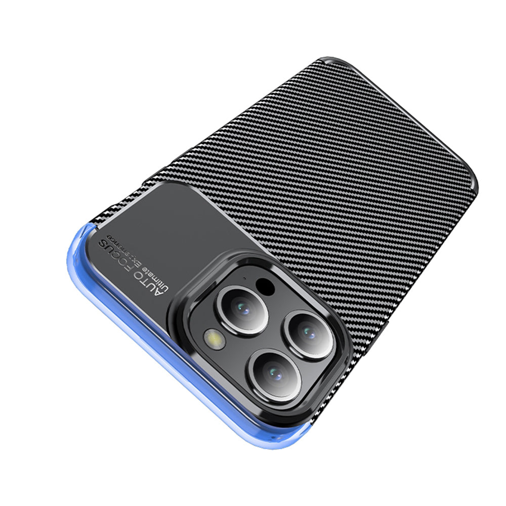 Custodia per Apple iPhone 14 Pro, Techsuit, CarbonFiber, Nera