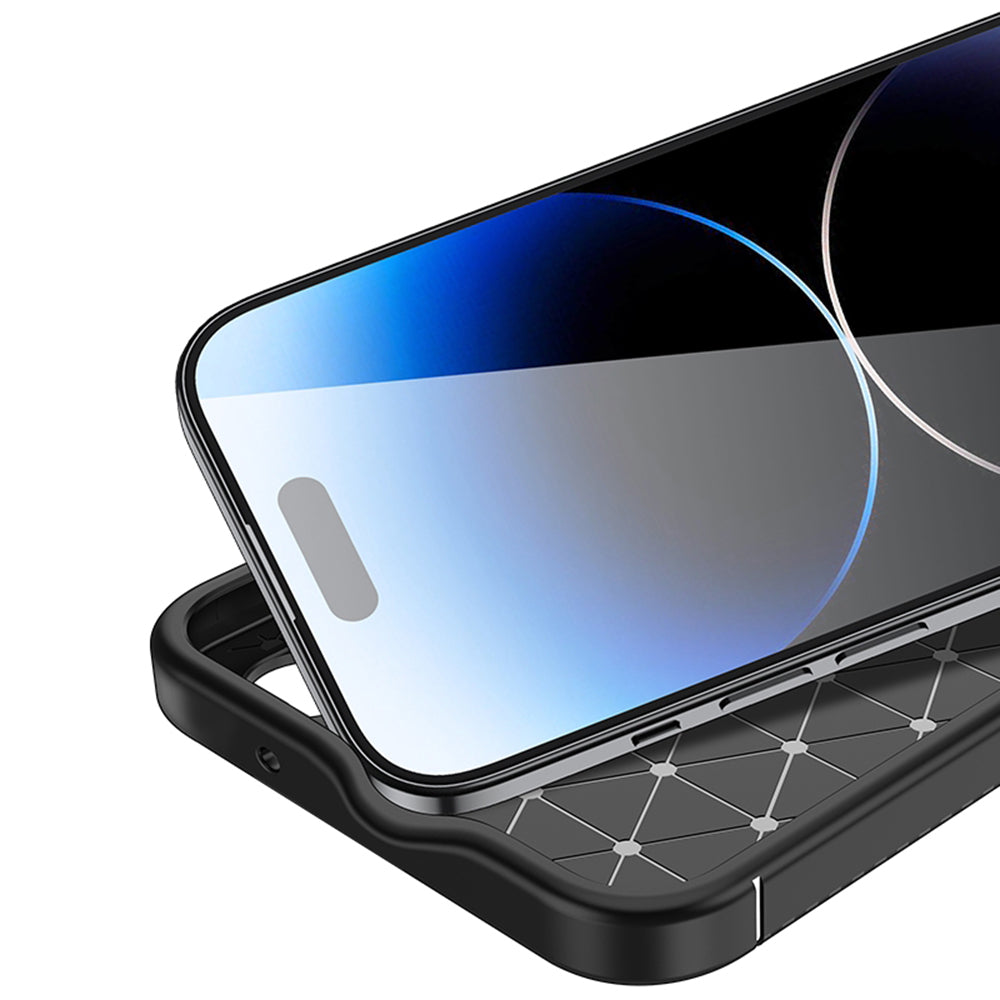 Custodia per Apple iPhone 14 Pro, Techsuit, CarbonFiber, Nera