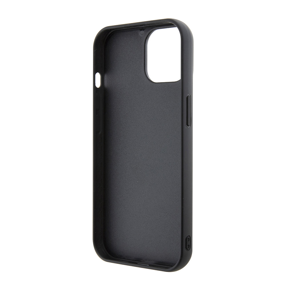 Étui pour Apple iPhone 15, Karl Lagerfeld, 3D Rubber Multi Logo, Noir