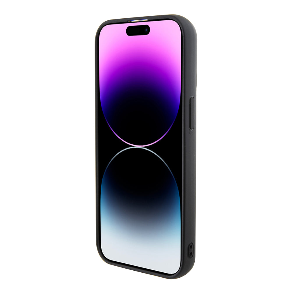 Étui pour Apple iPhone 15, Karl Lagerfeld, 3D Rubber Multi Logo, Noir