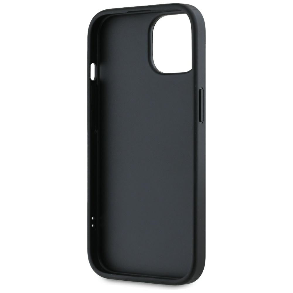 Custodia per Apple iPhone 15, Karl Lagerfeld, Saffiano Athleisure Stripes con Cinturino, Rosie