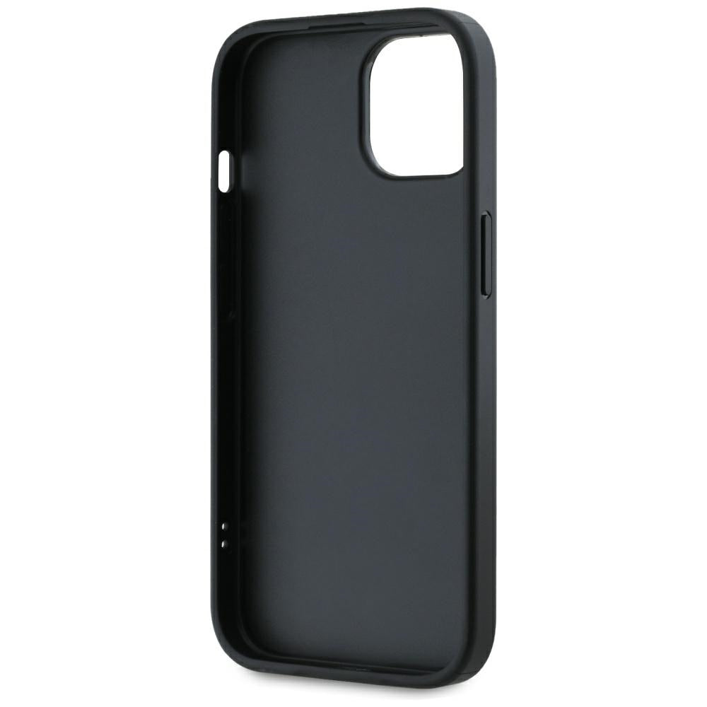 Étui pour Apple iPhone 15, Karl Lagerfeld, Saffiano Athleisure Stripes avec sangle, Rose