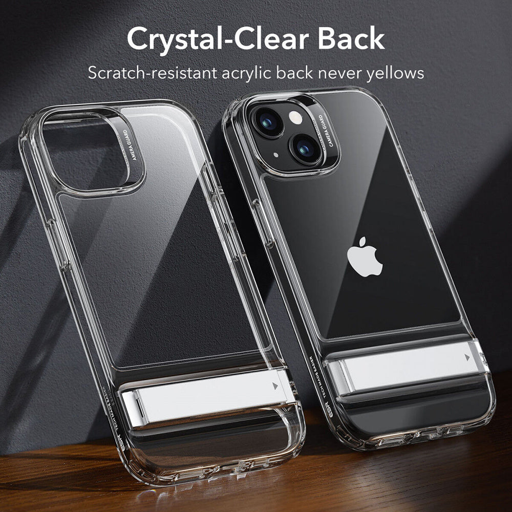 Custodia per Apple iPhone 15 Plus, ESR, Air Shield Boost Kickstand, Trasparente
