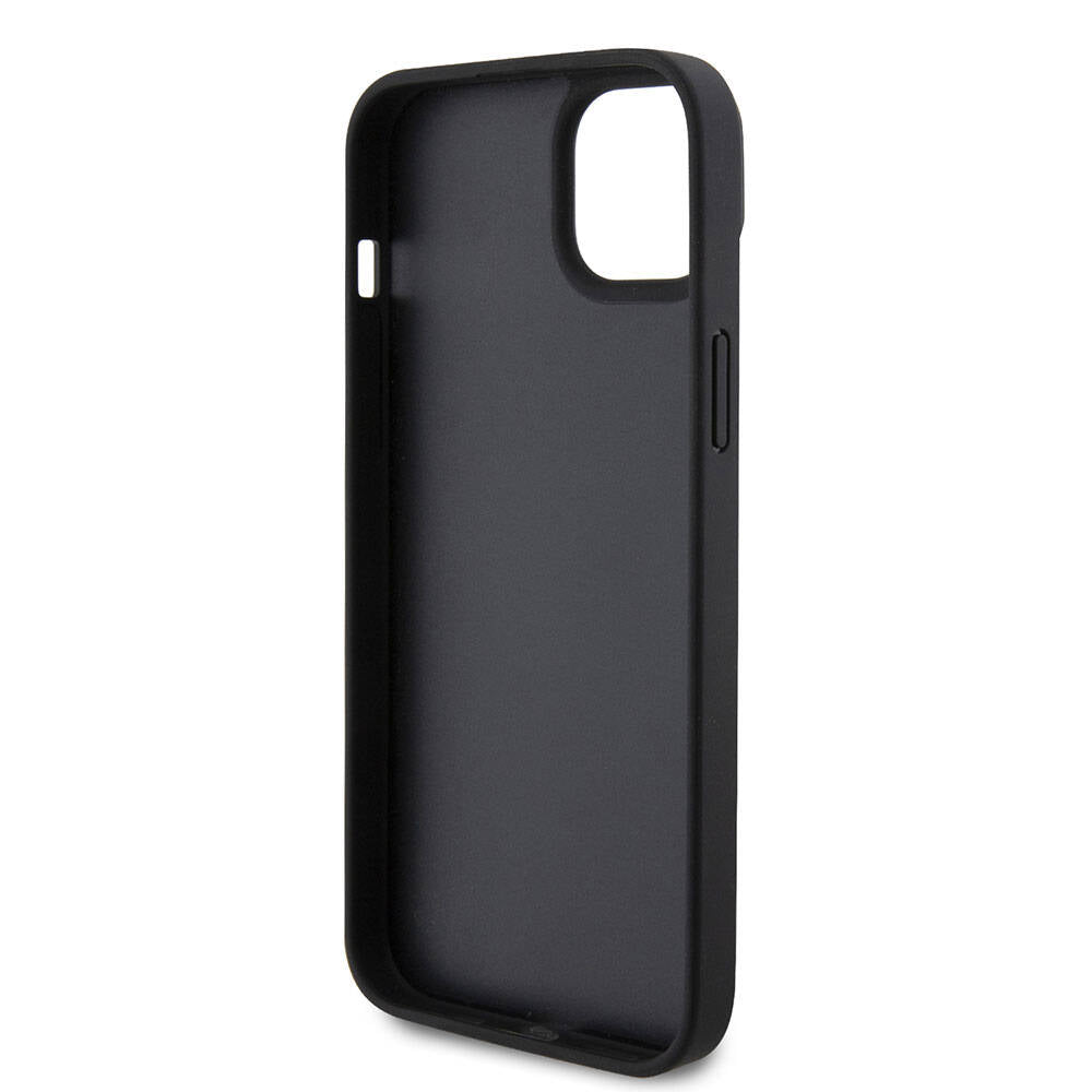 Custodia per Apple iPhone 15 Plus, Guess, Crossbody 4G Metal Logo, Nera