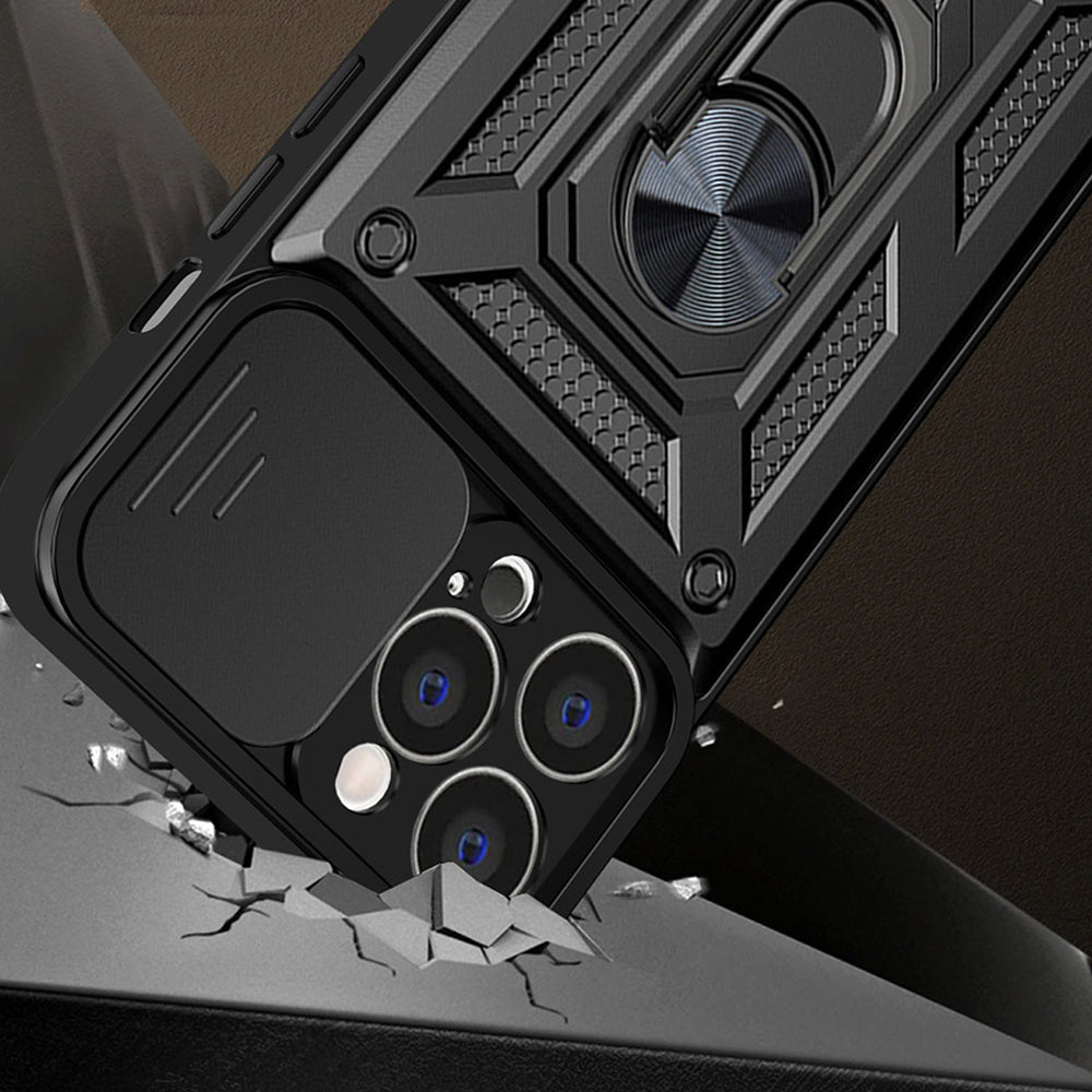Custodia per Apple iPhone 15 Plus, Techsuit, CamShield, Nera