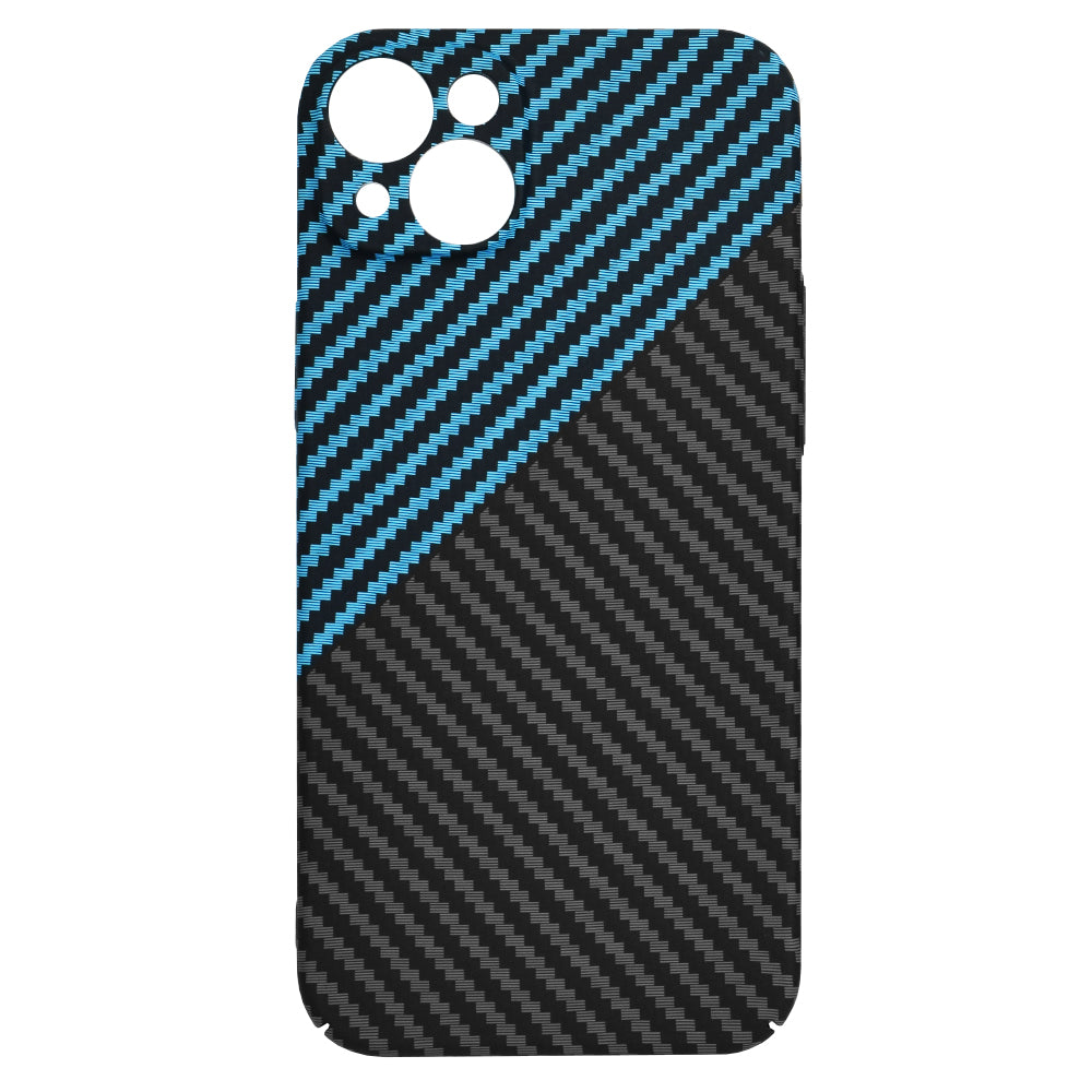 Coque pour Apple iPhone 15 Plus, Techsuit, Carbonite FiberShell, Noir Bleu