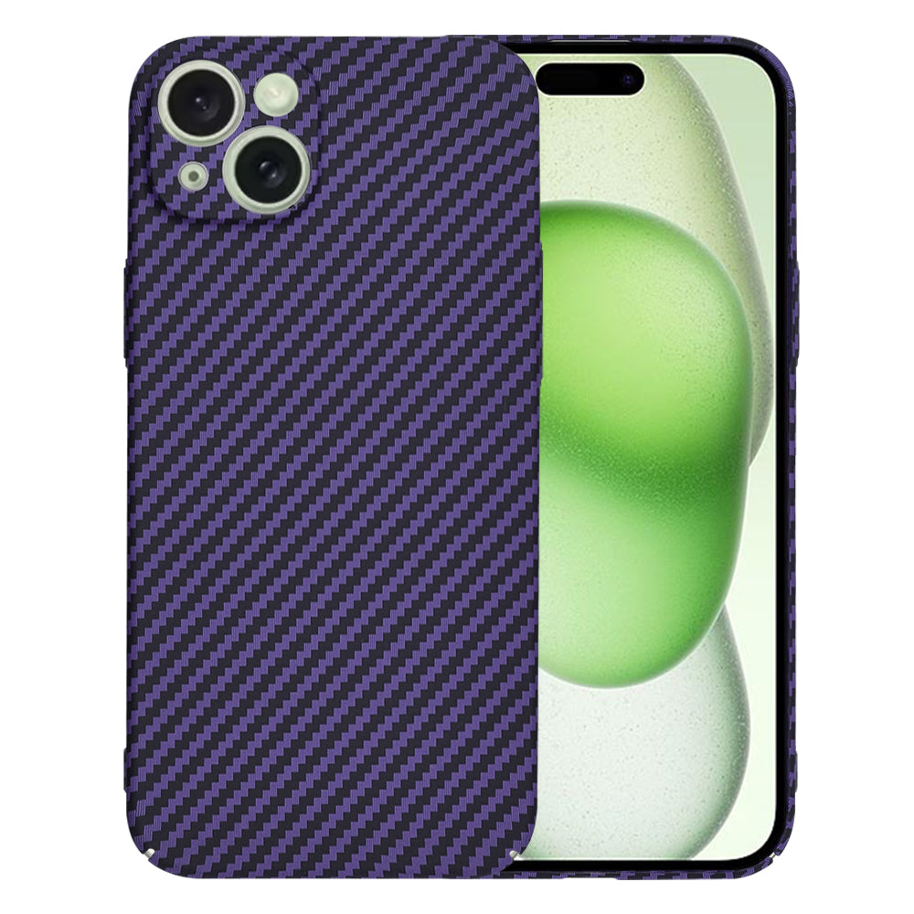 Custodia per Apple iPhone 15 Plus, Techsuit, Carbonite FiberShell, Viola
