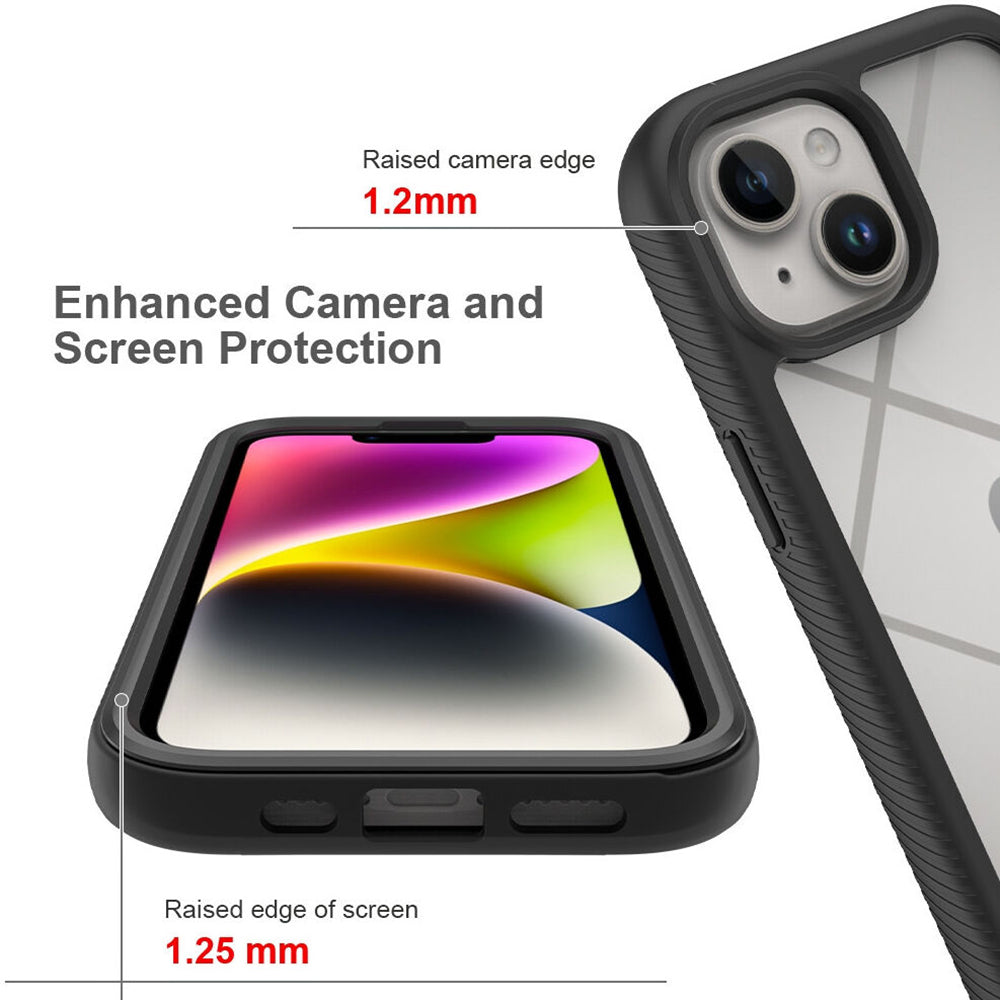 Custodia per Apple iPhone 15 Plus, Techsuit, Defense360 Pro, Nera