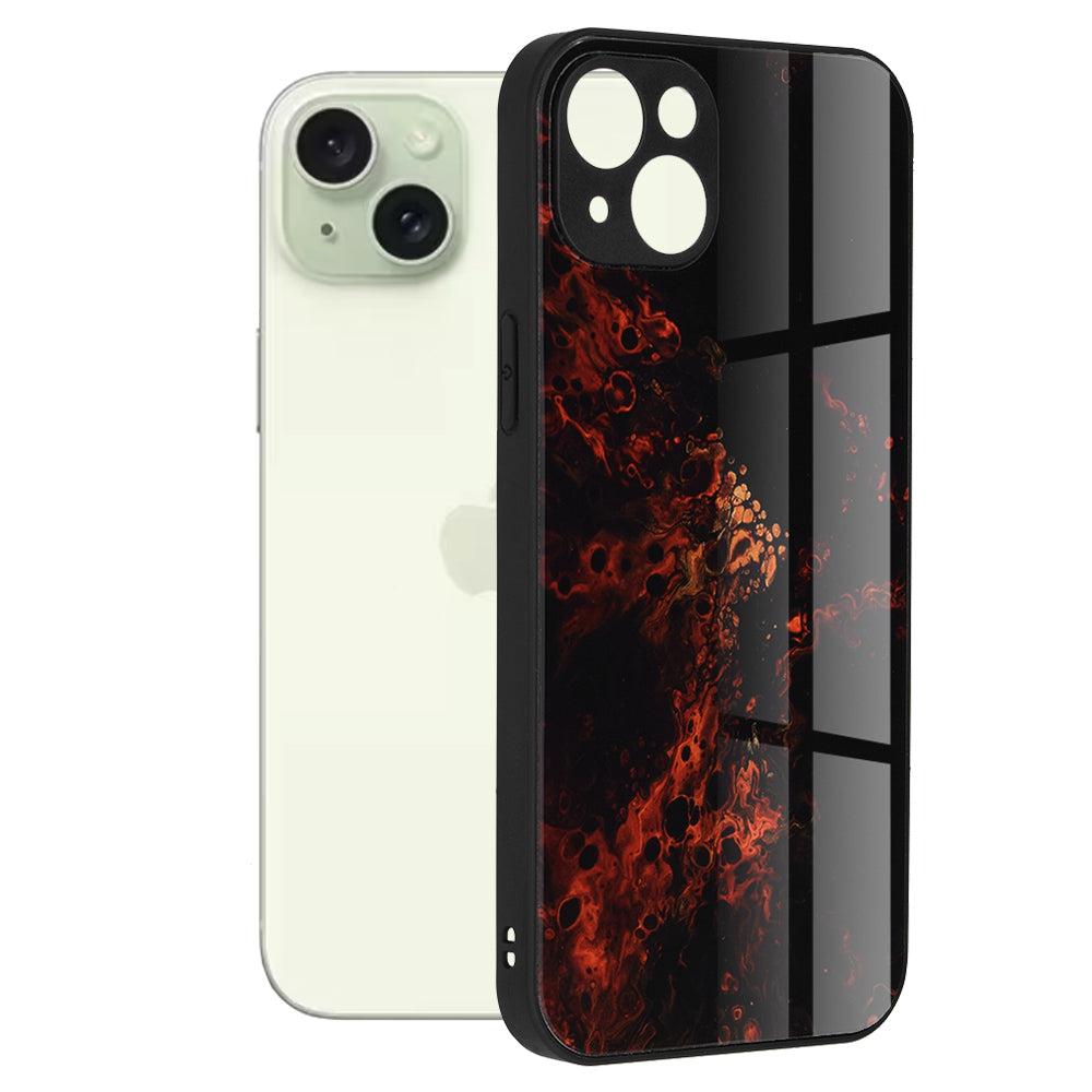 Custodia per Apple iPhone 15 Plus, Techsuit, Glaze, Rossa
