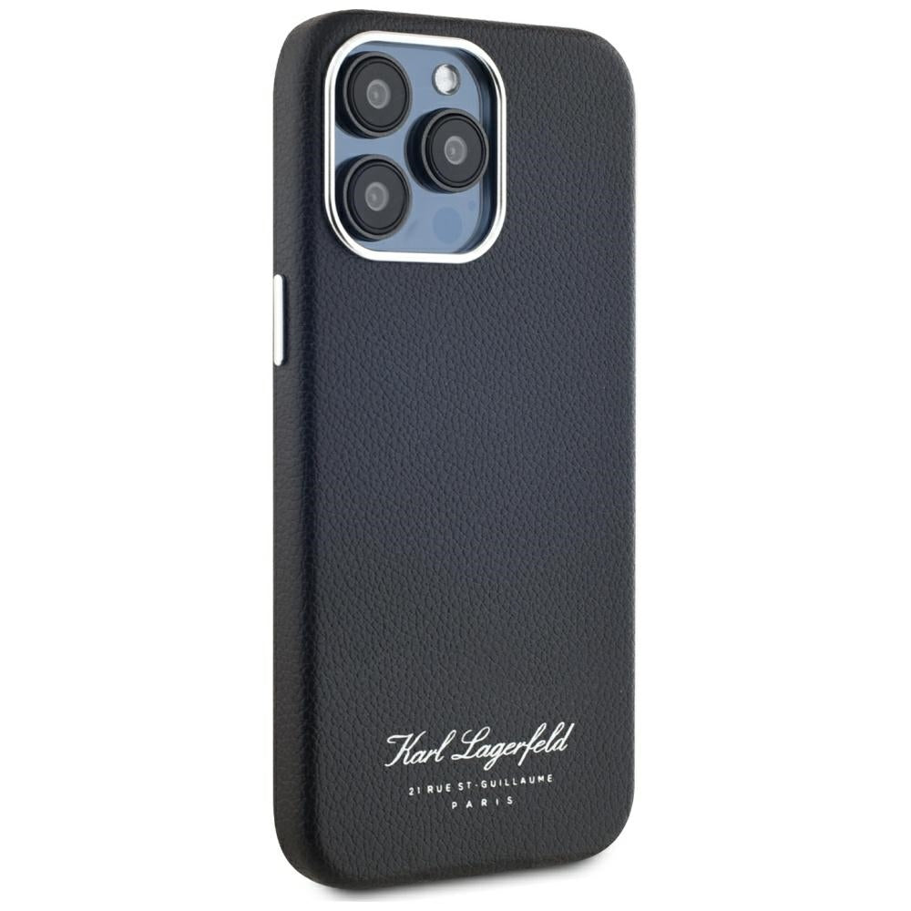 Custodia per Apple iPhone 15 Pro, Karl Lagerfeld, Grained Hotel RSG, Nera