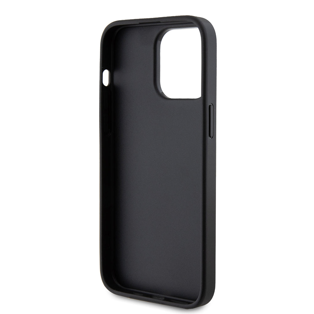 Custodia per Apple iPhone 15 Pro Max, Guess, 4G Metal Gold Logo, Grigio