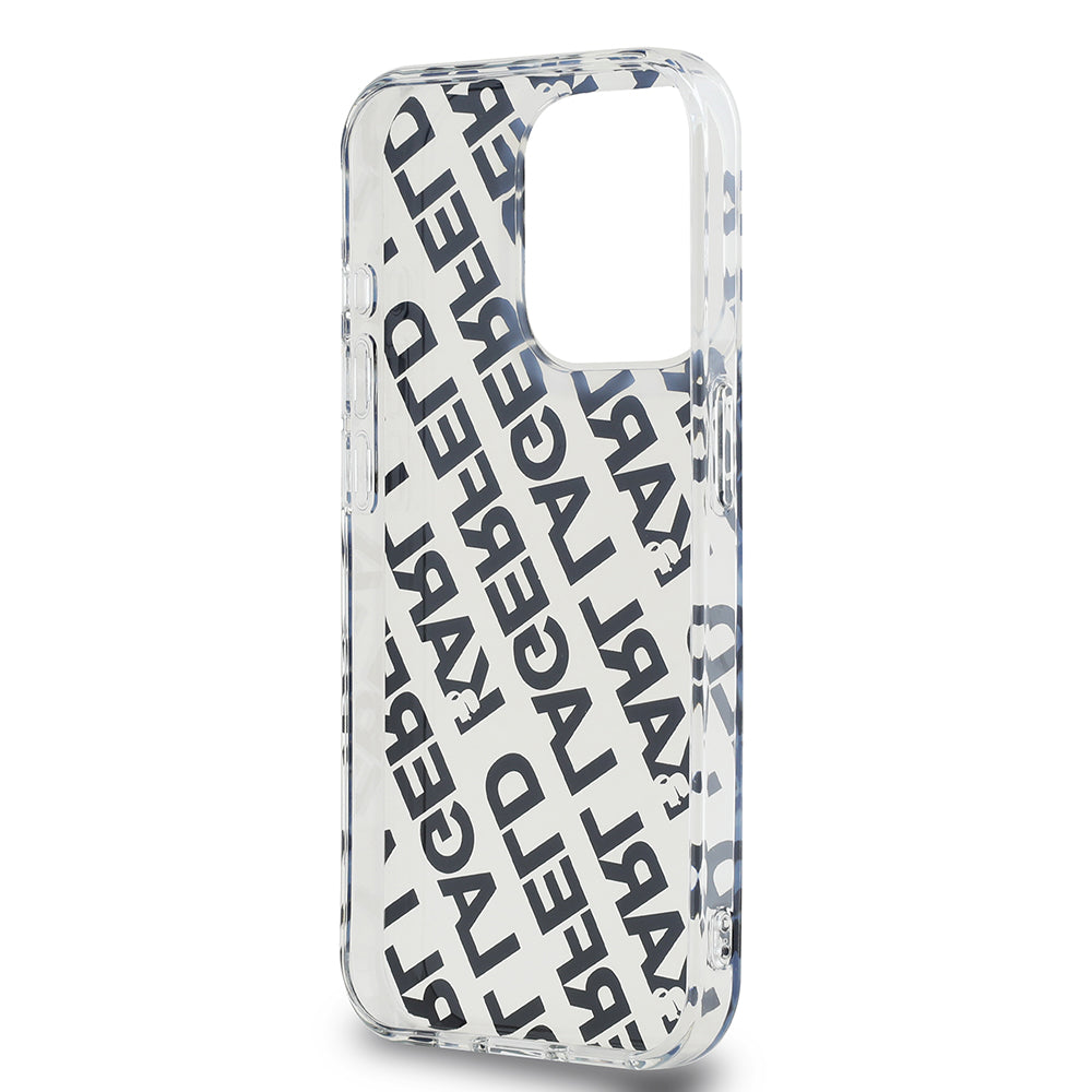 Case for Apple iPhone 15 Pro Max, Karl Lagerfeld, IML Luxury Gold Fullover Logo, Gold