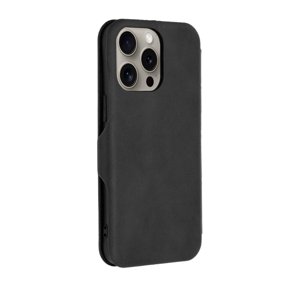 Custodia per Apple iPhone 15 Pro Max, Techsuit, Safe Wallet Plus, Nera