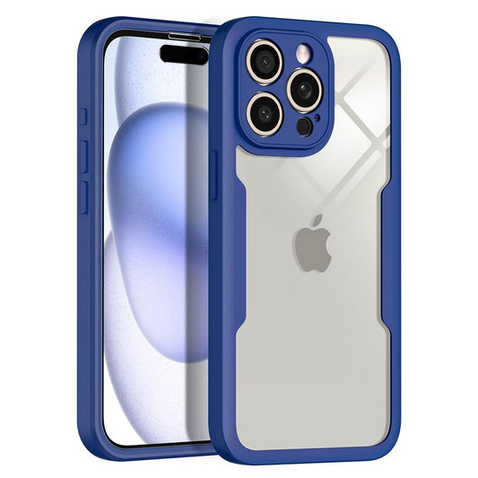 Coque pour Apple iPhone 15 Pro, Techsuit, ColorVerse 360, Bleue