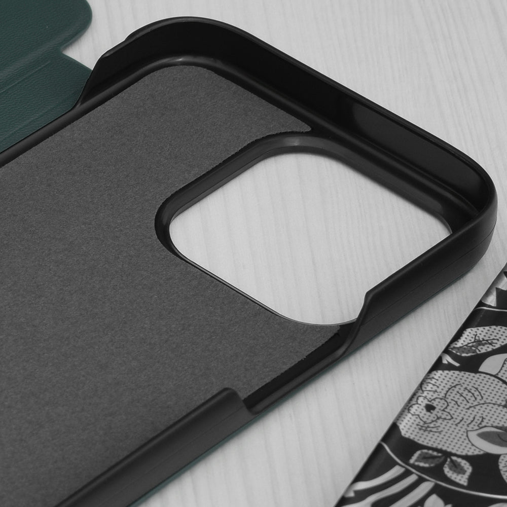 Custodia per Apple iPhone 15 Pro, Techsuit, eFold, Verde