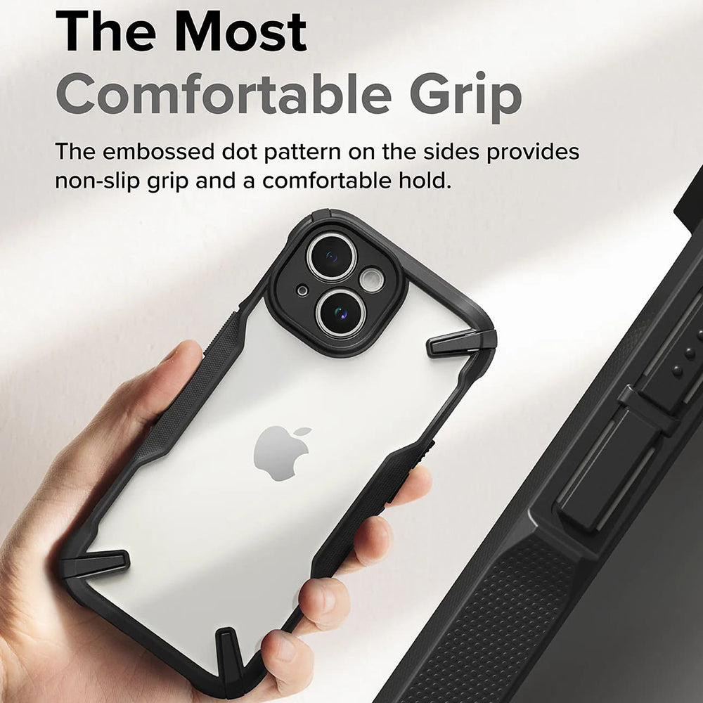 Étui pour Apple iPhone 15, Ringke, Fusion X, Noir
