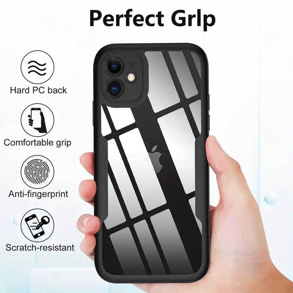 Custodia per Apple iPhone 15, Techsuit, ColorVerse 360, Nera