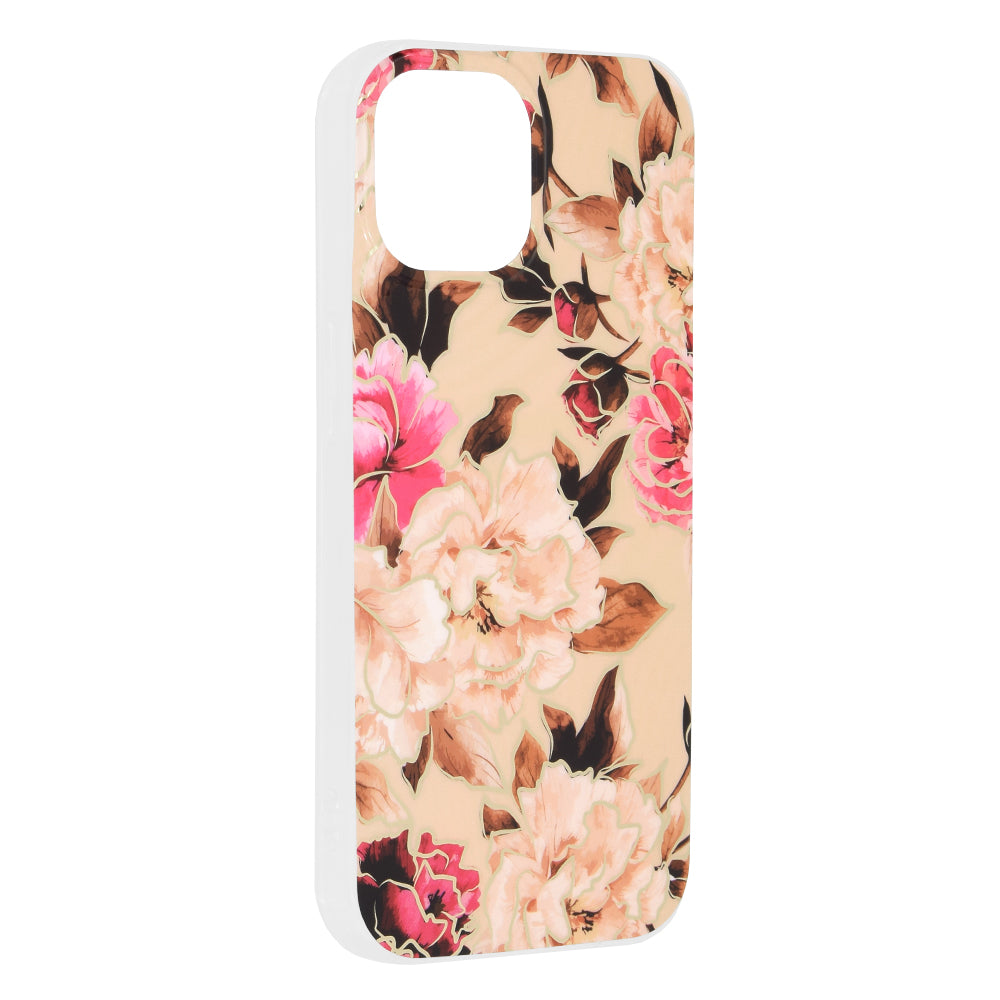 Custodia per Apple iPhone 15, Techsuit, Marble, Beige