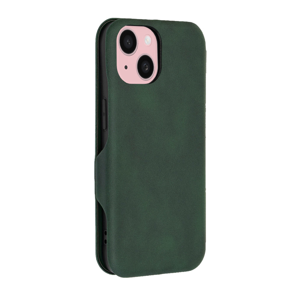 Custodia per Apple iPhone 15, Techsuit, Safe Wallet Plus, Verde