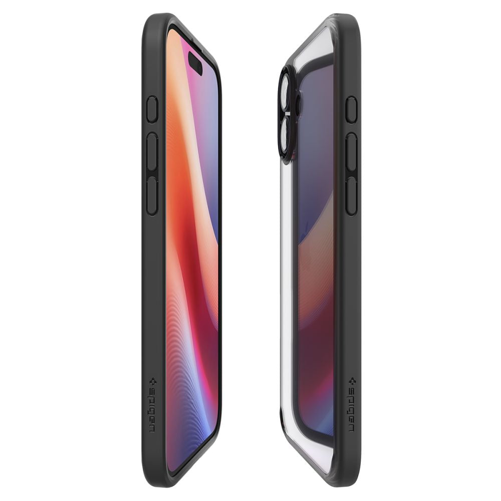 Custodia per Apple iPhone 16 Plus, Spigen, Ultra Hybrid, Nera Opaca