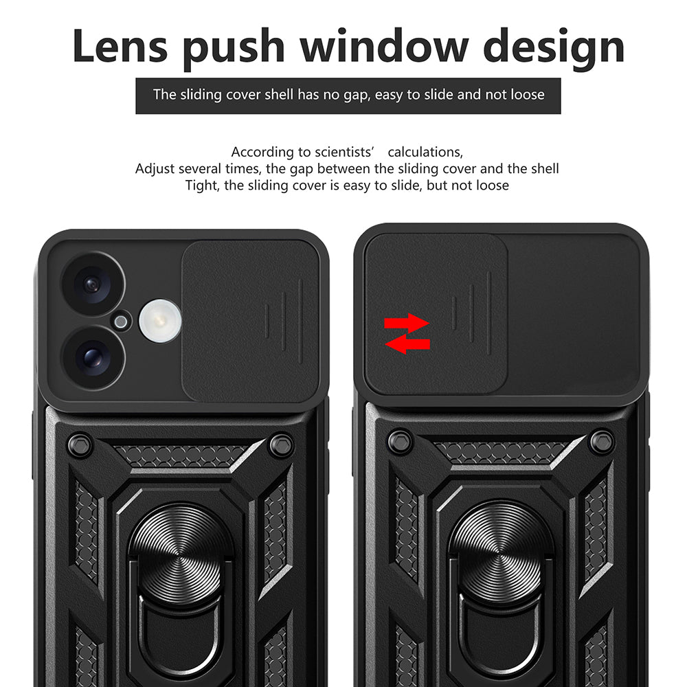 Custodia per Apple iPhone 16 Plus, Techsuit, CamShield, Blu