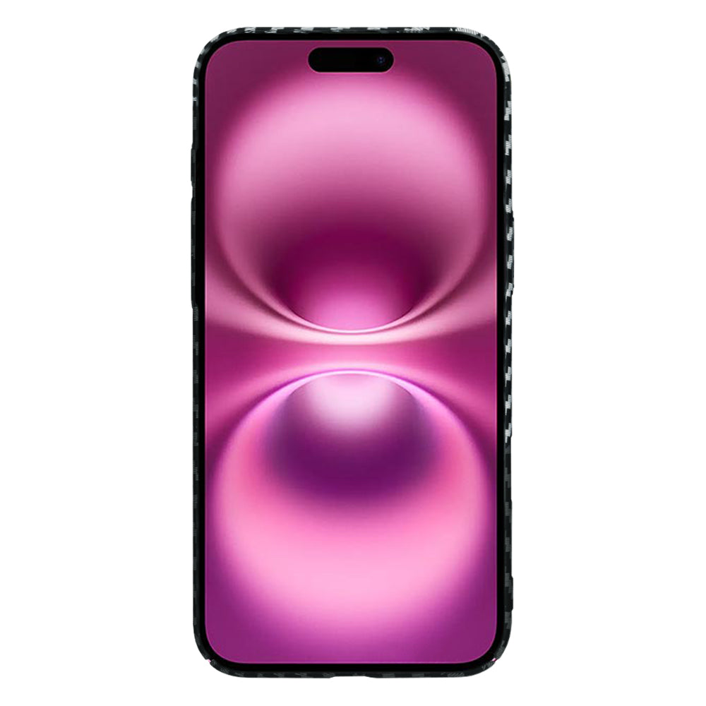 Coque pour Apple iPhone 16 Plus, Techsuit, Carbonite FiberShell, Noir Gris