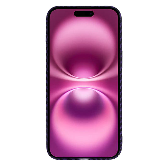 Hülle für Apple iPhone 16 Plus, Techsuit, Carbonite FiberShell, Lila