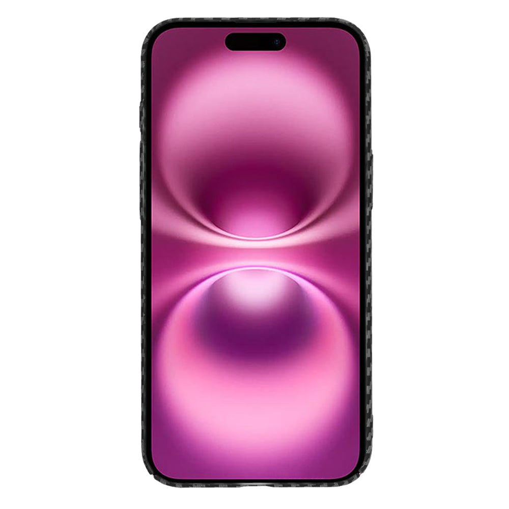 Coque pour Apple iPhone 16 Plus, Techsuit, Carbonite FiberShell, Noire