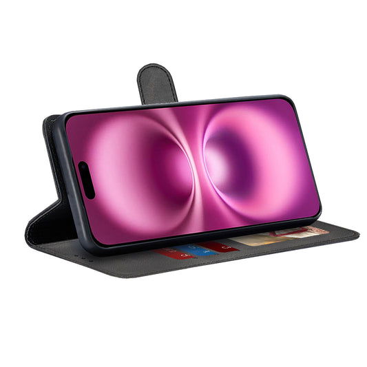 Coque pour Apple iPhone 16 Plus, Techsuit, Diary Book, Noire