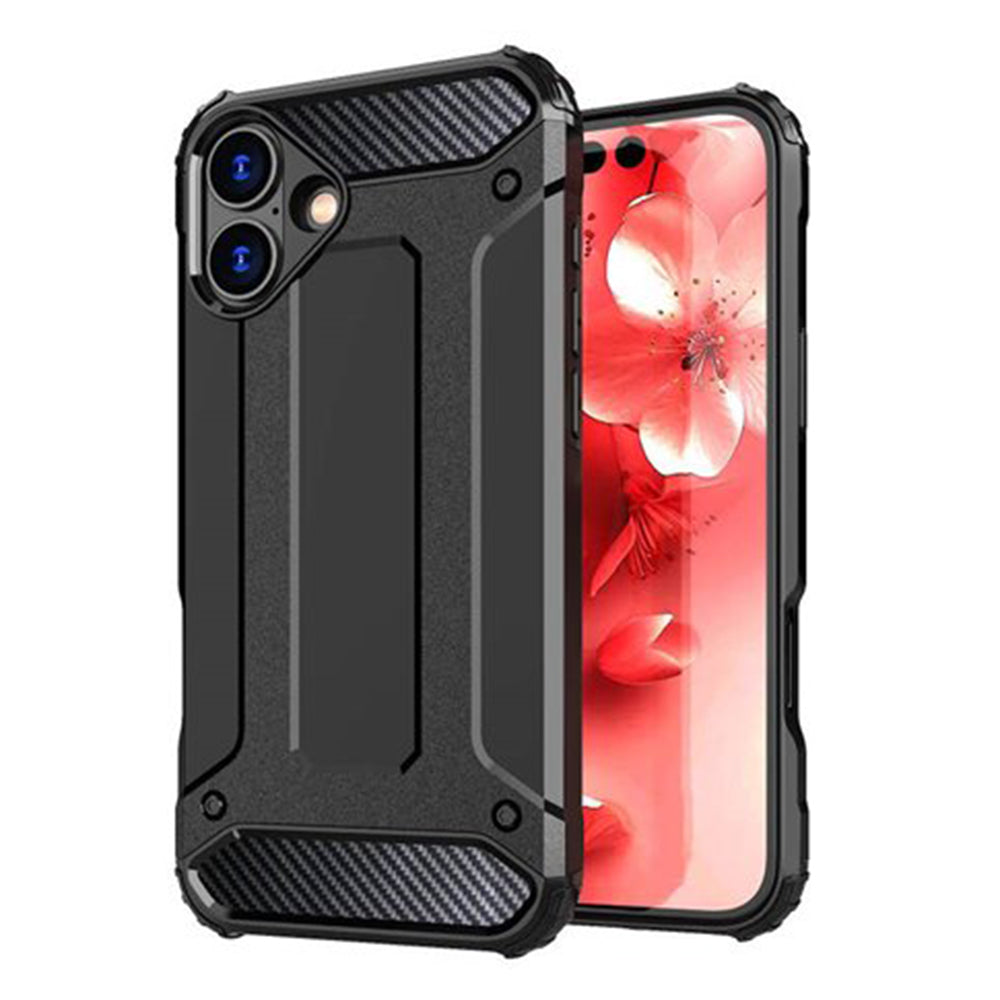 Custodia per Apple iPhone 16 Plus, Techsuit, Hybrid Armor, Nera
