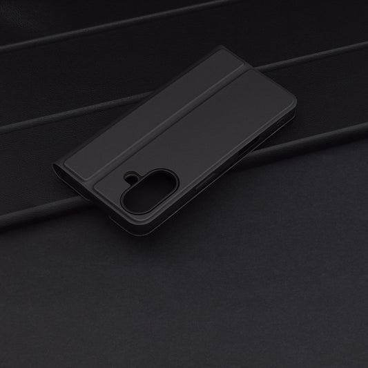 Coque pour Apple iPhone 16 Plus, Techsuit, Magskin Book, Noire