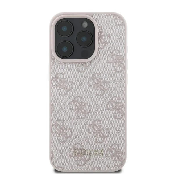 Hülle für Apple iPhone 16 Pro, Guess, 4G Classic, Rosa