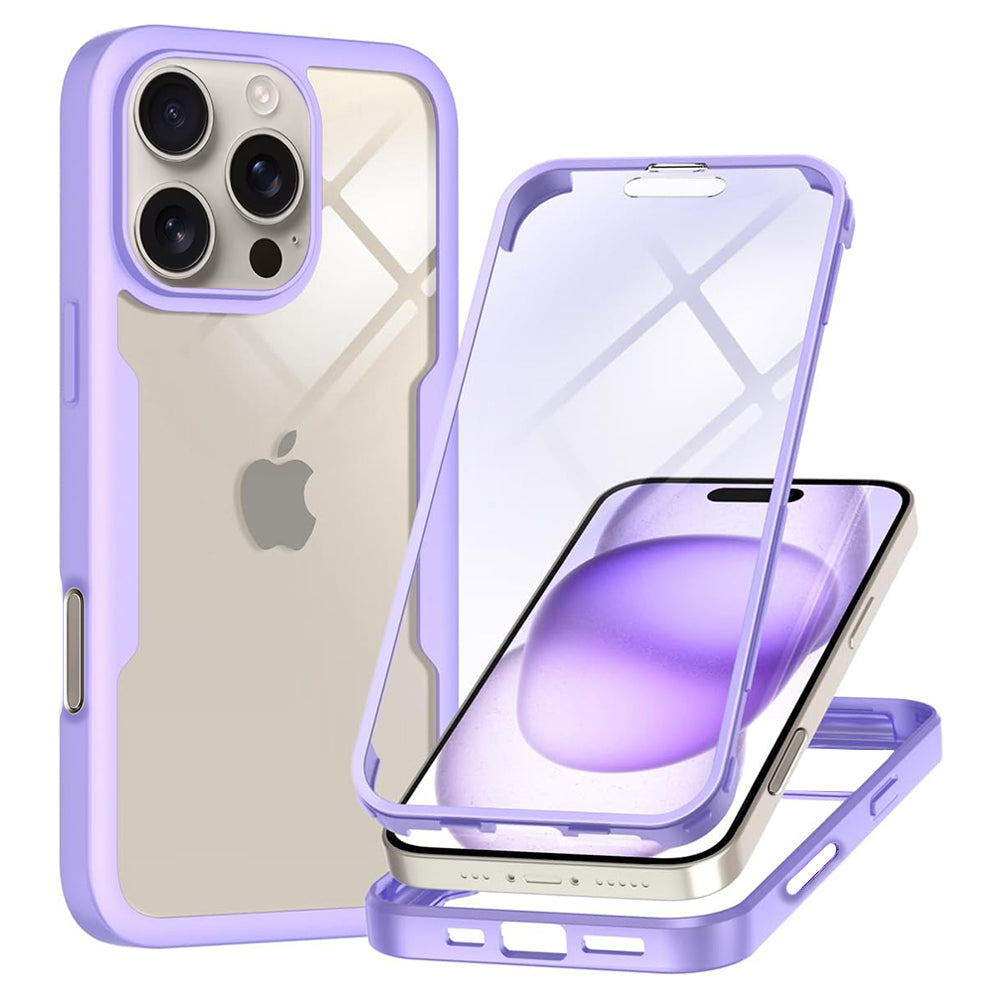 Custodia per Apple iPhone 16 Pro Max, Techsuit, ColorVerse 360, Viola