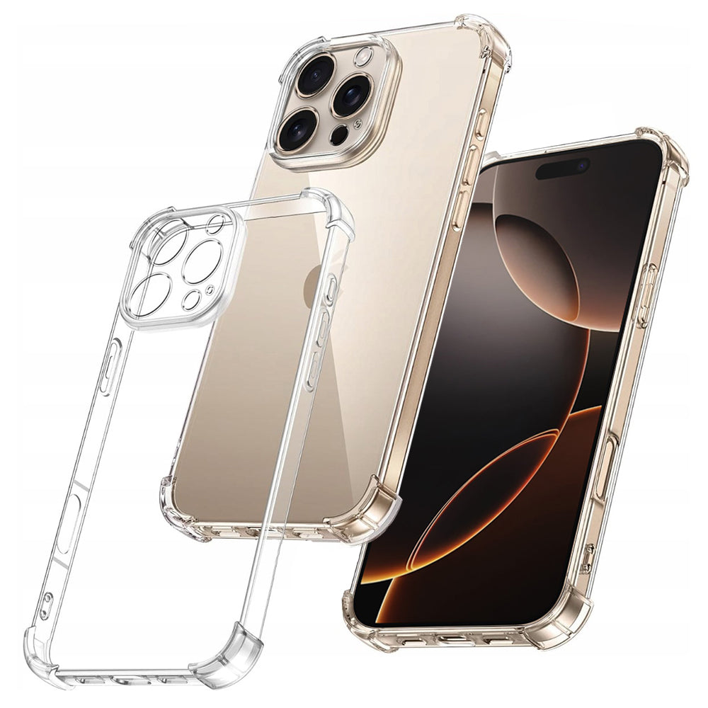 Custodia per Apple iPhone 16 Pro Max, Techsuit, Shockproof Clear, Trasparente