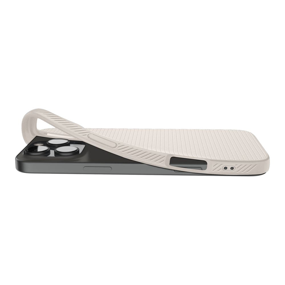 Étui pour Apple iPhone 16 Pro, Spigen, Liquid Air, Beige ACS08120