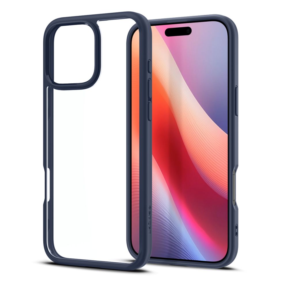 Custodia per Apple iPhone 16 Pro, Spigen, Ultra Hybrid, Blu Navy ACS08126