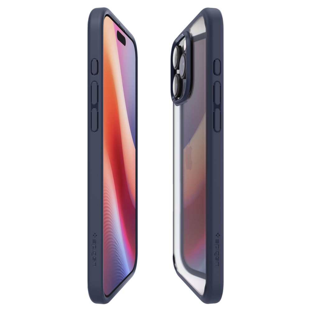 Custodia per Apple iPhone 16 Pro, Spigen, Ultra Hybrid, Blu Navy ACS08126