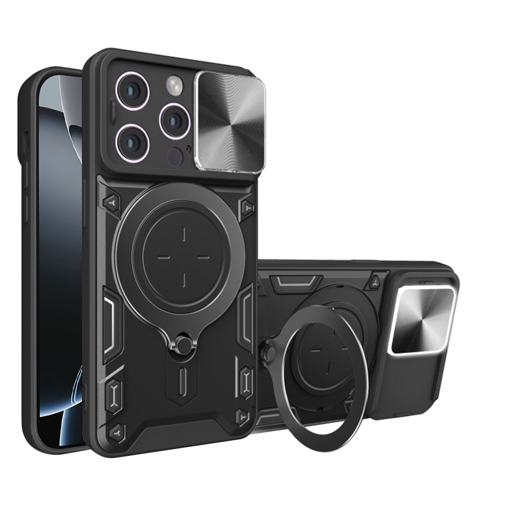 Custodia per Apple iPhone 16 Pro, Techsuit, CamGuard Pro, Nera