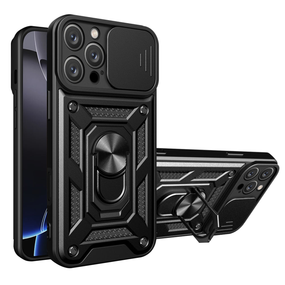 Custodia per Apple iPhone 16 Pro, Techsuit, CamShield, Nera