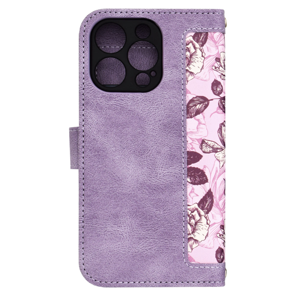 Custodia per Apple iPhone 16 Pro, Techsuit, FlipCraft, Viola